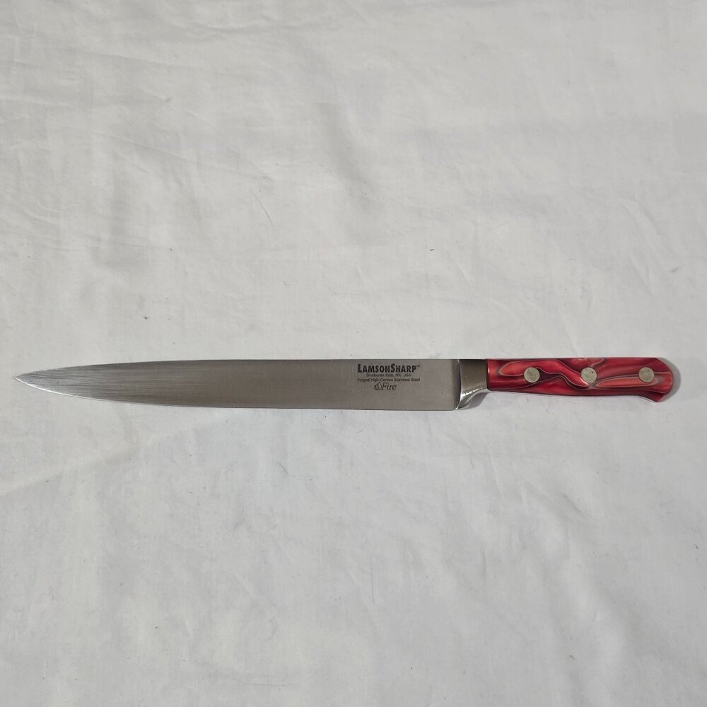 Lamson Sharp Shelburne Falls, MA HC Stainless Steel "FIRE" Carving Knife